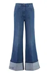 Shop Gucci Wide-leg Jeans