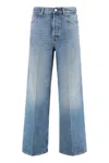 Gucci Denim Wide-leg Jeans In Blue