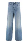 Gucci Denim Wide-leg Jeans In Blue