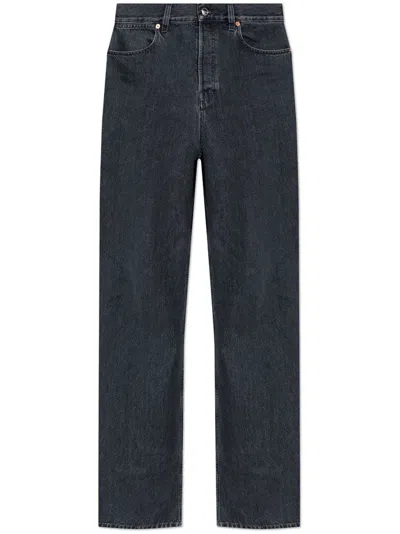 Gucci Women Salte Denim Wide-leg Jeans In Black