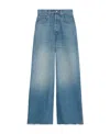 Gucci Horsebit Wide-leg Jeans In Blue