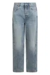 Gucci Balloon Denim Pants In Navy