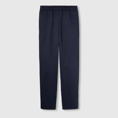 Gucci Wide Leg Nylon Jersey Pants In Blue