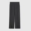 Gucci Graphite Wool Pant In Black