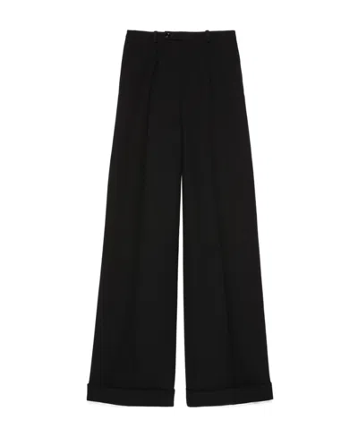 GUCCI GUCCI HIGH WAIST WIDE LEG TROUSERS