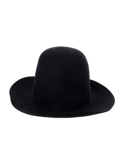 Pre-owned Gucci Wide-brim Hat In Black