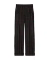 Gucci Windowpane-print Straight-leg Trousers In Black