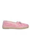 Gucci With Horsebit Espadrilles In Pink