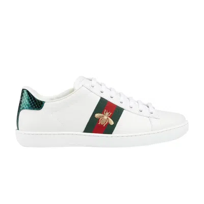 Pre-owned Gucci Wmns Ace Embroidered 'bee' | White | Women's Size 1.5