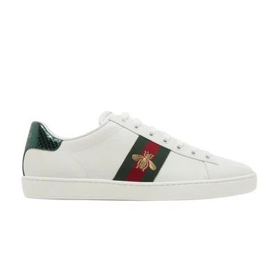 Pre-owned Gucci Wmns Ace Embroidered 'bee' | White | Women's Size 41