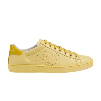 Pre-owned Gucci Wmns Ace 'interlocking G - Light Yellow' | Women's Size 36.5