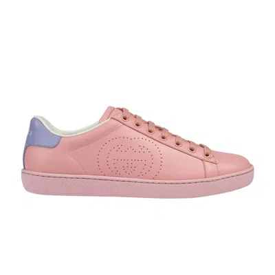 Pre-owned Gucci Wmns Ace 'interlocking G - Pink Blue' | Women's Size 34