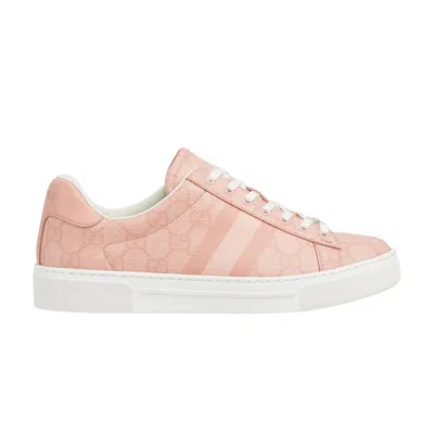 Pre-owned Gucci Wmns Ace Web Sneaker 'pink' | Women's Size 7
