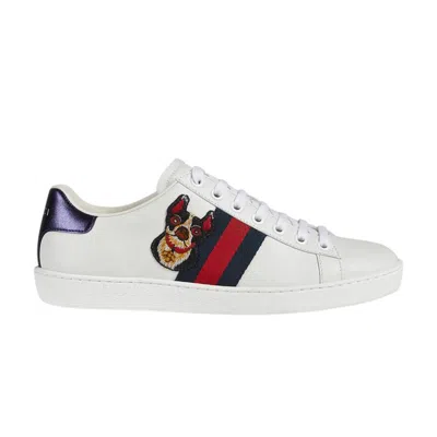 Pre-owned Gucci Wmns Ace 'year Of The Dog - White' | Women's Size 37.5