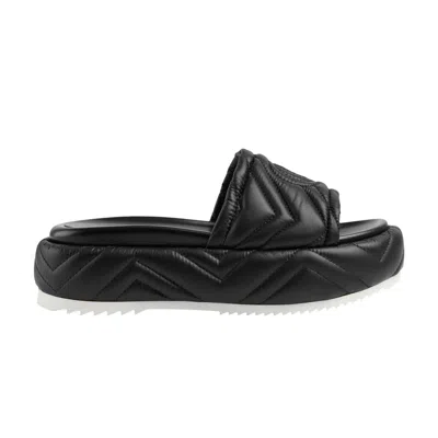 Pre-owned Gucci Wmns Angels Platform Sandal 'black' | Women's Size 7