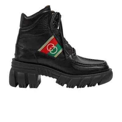 Pre-owned Gucci Wmns Ankle Boot 'interlocking G - Black'