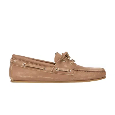 Pre-owned Gucci Wmns Boat Mocassin 'sundial' | Tan | Women's Size 6 In Brown