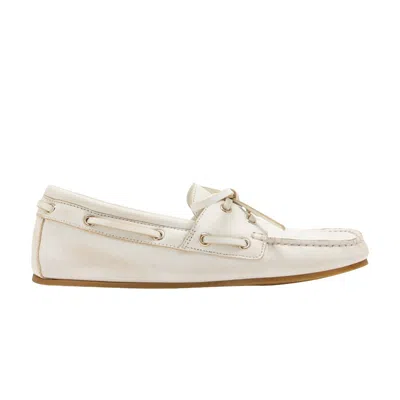Pre-owned Gucci Wmns Boat Mocassin 'white' | Women's Size 5