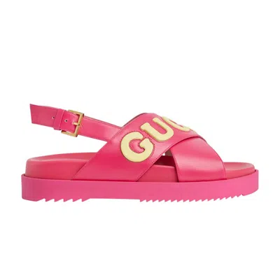 Pre-owned Gucci Wmns Crossover Sandal 'pink' | Women's Size 3