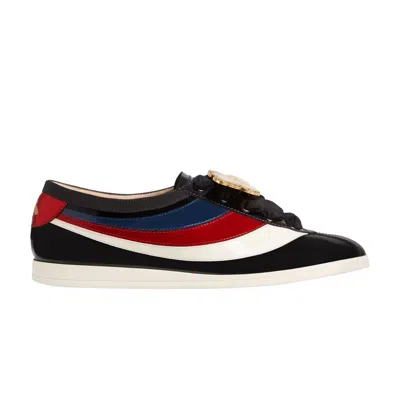 Pre-owned Gucci Wmns Falacer Sneakers 'black Vernice Crystal' | Women's Size 35.5