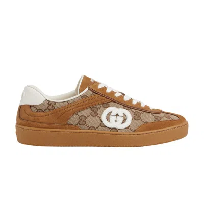 Pre-owned Gucci Wmns G75 'interlocking G - Brown Suede' | Women's Size 3.5