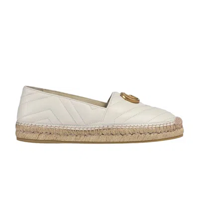 Pre-owned Gucci Wmns Gg Espadrilles 'great White'