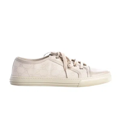 Pre-owned Gucci Wmns Gg Low 'cotton Washed - White' | Women's Size 34.5
