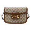 Gucci (wmns)  1955 Canvas Single-shoulder Bag Unisex Small Ebony/brown