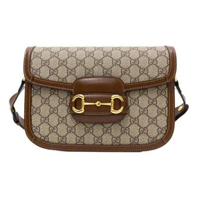 Gucci (wmns)  1955 Canvas Single-shoulder Bag Unisex Small Ebony/brown