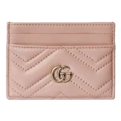 Gucci (wmns)  26 Gg Marmont Card Holder Wallet 'pink Beige'