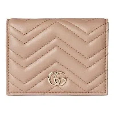 Gucci (wmns)  26 Gg Marmont Short Wallet 'pink Beige'