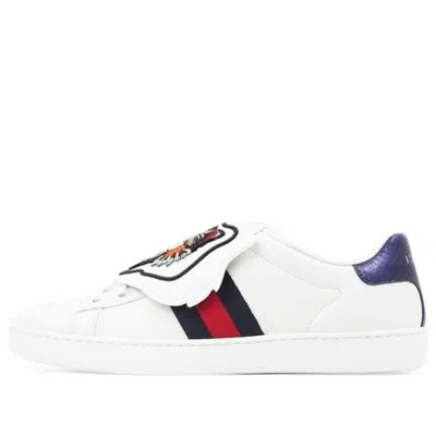 Gucci (wmns)  Ace Low Top Leather 'embroidered Angry Cat'