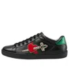 Gucci (wmns)  Ace Series Cowhide Sports Shoe 'black Green Red' In Multi