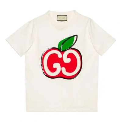 Gucci (wmns)  Apple Double G Printing Female White
