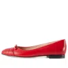 Gucci (wmns)  Ballet Flat With Double G Leather 'red'