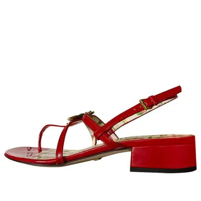 Gucci (wmns)  Bee Thong Sandal 'hibiscus Red'