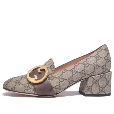 Gucci (wmns)  Blondie Pump Gg Supreme Canvas 'beige Ebony'