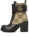 Gucci (wmns)  Boot With Double G 'camel Ebony'