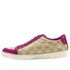 Gucci (wmns)  Brooklyn Gg Sneakers 'beige Fuchsia' In Multi