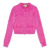 Gucci (wmns)  Brushed Wool Knit Cardigan 'pink'