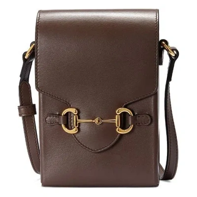 Gucci (wmns)  Button1955 Seriesclutch Single Shoulder Bag Mini Brown