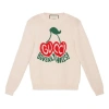 Gucci (wmns)  Cherry Intarsia Wool Ivory In Neutral