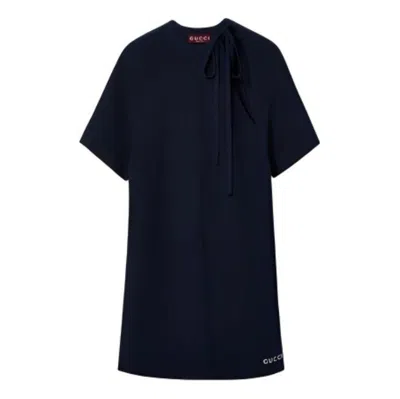 Gucci (wmns)  Chunky Rib Cotton Dress 'dark Blue'