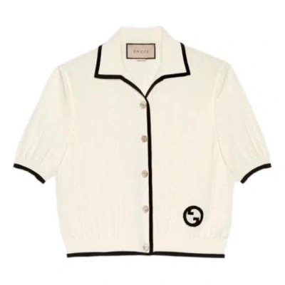Gucci (wmns)  Cotton Cardigan With Interlocking G 'ivory'