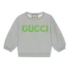 Gucci (wmns)  Cotton Jersey Cropped Sweatshirt 'grey'