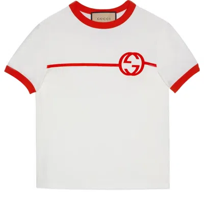 Gucci (wmns)  Cotton Jersey Printed T-shirt 'off White'