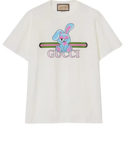 Gucci (wmns)  Cotton Jersey Printed T-shirt 'off White'
