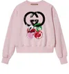 Gucci (wmns)  Cotton Jersey Sweatshirt With Embroidery 'pink'