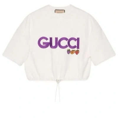 Gucci (wmns)  Cotton Jersey Sweatshirt With Patch 'off White'