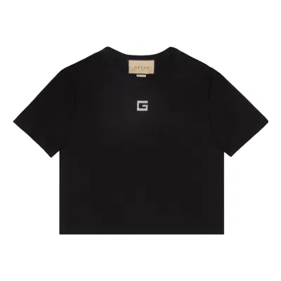 Gucci (wmns)  Cotton Jersey T-shirt 'black White'